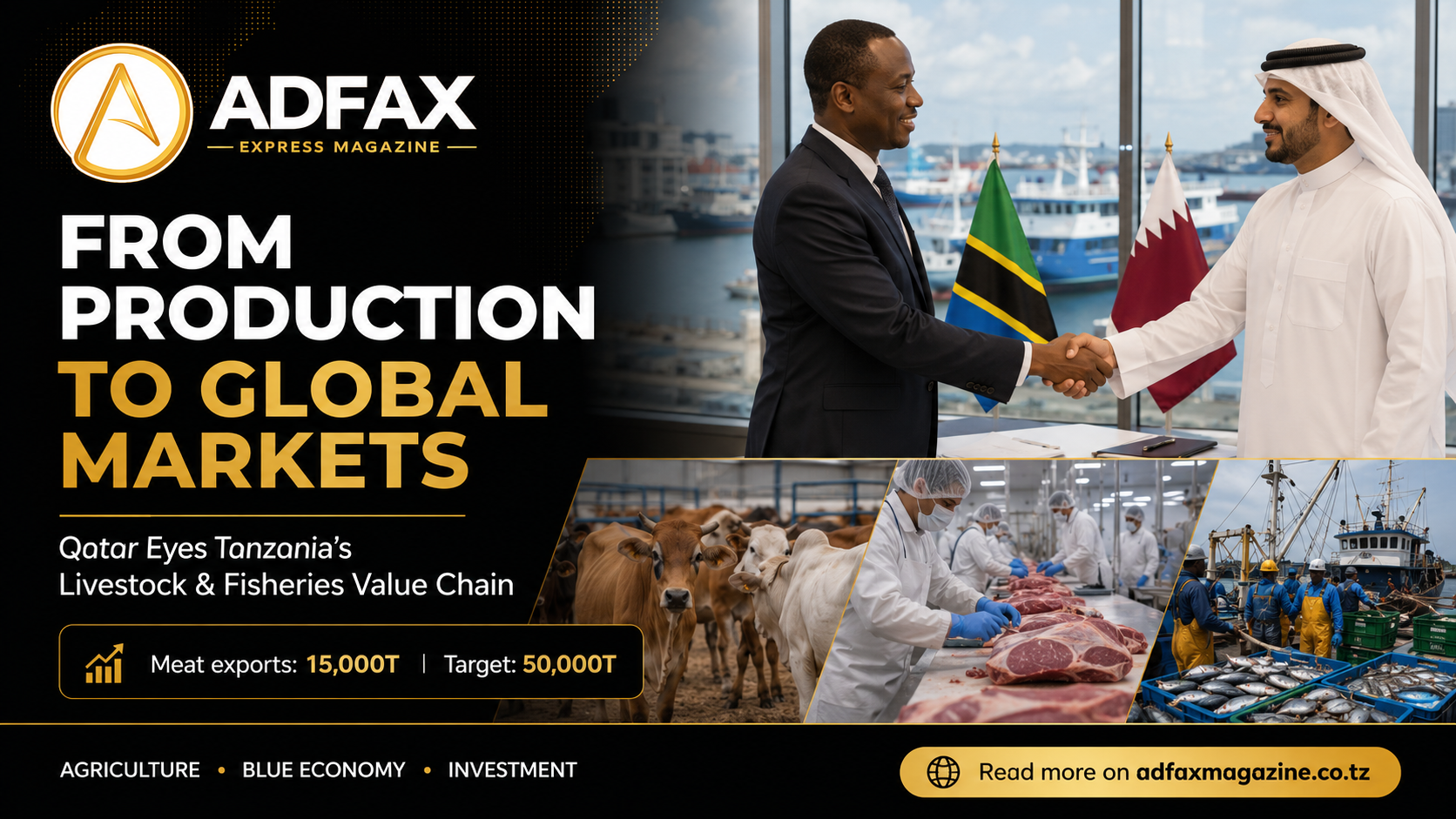 From Production to Global Markets: Qatar Eyes Tanzania’s Livestock & Fisheries Value Chain