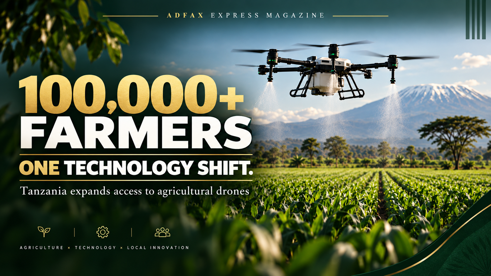 Tanzania’s Drone Revolution: Over 100,000 Farmers Targeted for Precision Agriculture